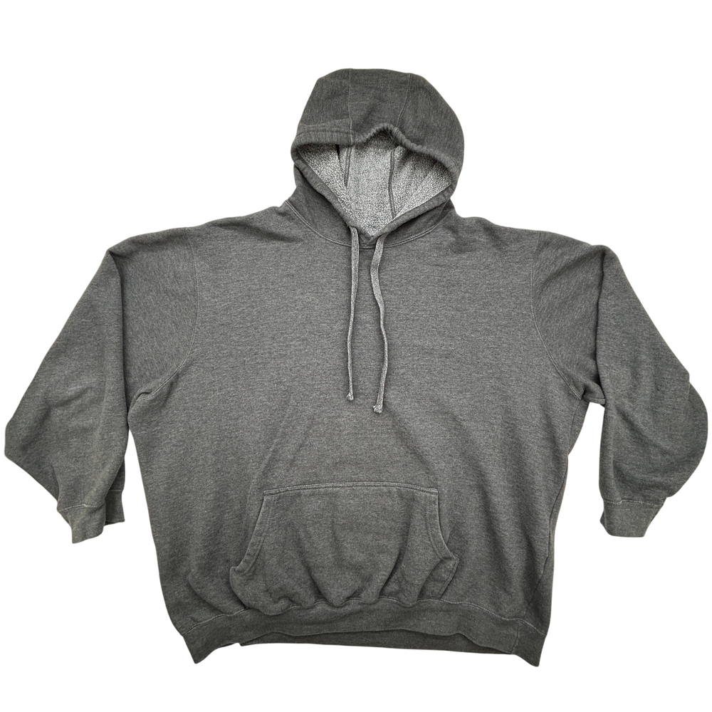 KingSize Hoodie Mens 2XL Tall Gray Pullover Sweatshirt Kangaroo Pocket Plus